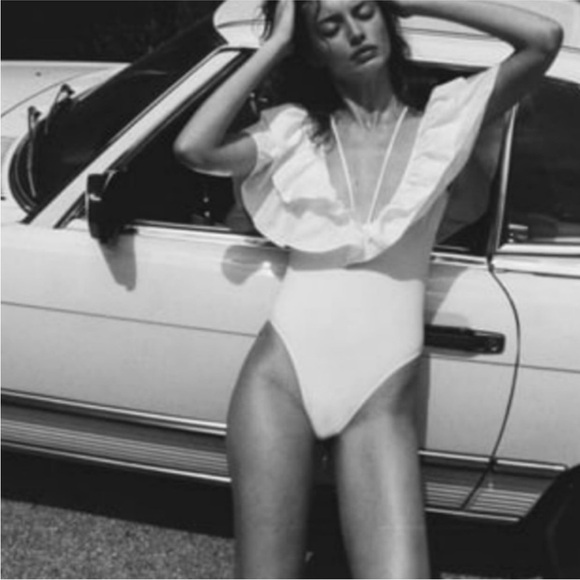 Zara Large Ruffle Swimsuit - Picture 4 of 7